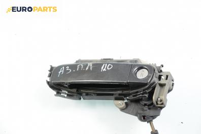Външна дръжка за Audi A3 Hatchback II (05.2003 - 08.2012), 2+1 вр., позиция: лява