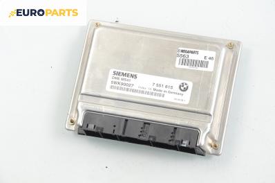 Компютър двигател за BMW 3 Series E46 Sedan (02.1998 - 04.2005) 320 i, 170 к.с., № BMW 7 551 615 / Siemens 5WK90027