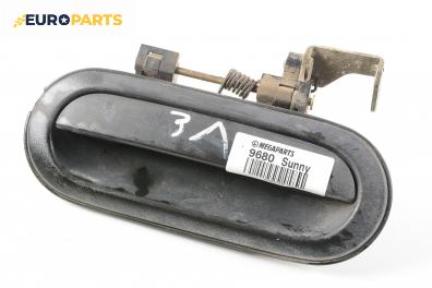 Външна дръжка за Nissan Sunny III Sedan (05.1990 - 12.1996), 4+1 вр., седан, позиция: задна, лява