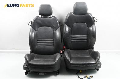 Кожен салон с ел. регулиране и подгрев за Peugeot 407 Coupe (10.2005 - 12.2011), 2+1 вр.