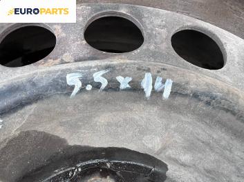 Стоманени джанти за Honda Jazz II Hatchback (03.2002 - 12.2008) 14 цола, ширина 5.5 (Цената е за комплекта)