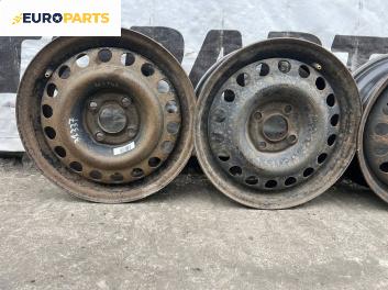 Стоманени джанти за Opel Astra F Estate (09.1991 - 01.1998) 14 цола, ширина 5.5 (Цената е за комплекта)
