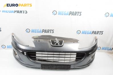 Предна броня за Peugeot 407 Station Wagon (05.2004 - 12.2011), комби, позиция: предна