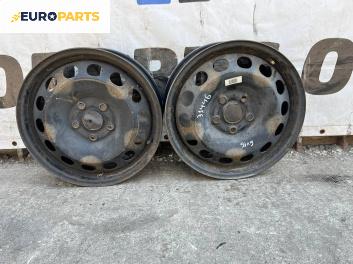 Стоманени джанти за Volkswagen Touran Minivan I (02.2003 - 05.2010) 16 цола, ширина 6 (Цената е за 2 бр.)