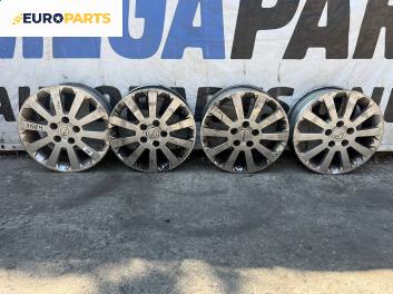 Алуминиеви джанти за Opel Zafira A Minivan (04.1999 - 06.2005) 16 цола, ширина 6 (Цената е за комплекта)