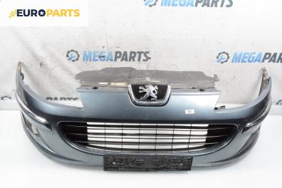 Предна броня за Peugeot 407 Station Wagon (05.2004 - 12.2011), комби, позиция: предна