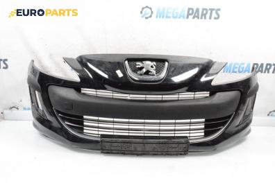 Предна броня за Peugeot 308 Hatchback I (09.2007 - 12.2016), хечбек, позиция: предна