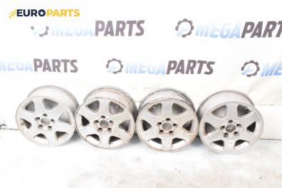 Алуминиеви джанти за Opel Zafira A Minivan (04.1999 - 06.2005) 15 цола, ширина 6, ET 43 (Цената е за комплекта)