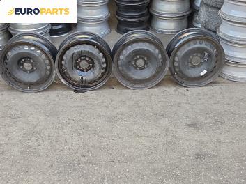 Стоманени джанти за Peugeot 407 Sedan (02.2004 - 12.2011) 16 цола, ширина 6.5 (Цената е за комплекта)