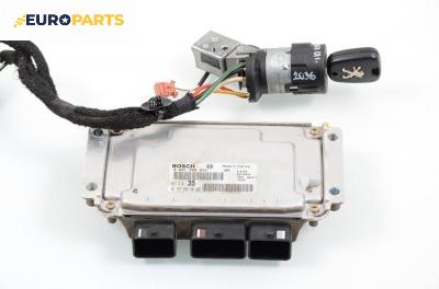 Компютър с контактен ключ за Peugeot 307 Hatchback (08.2000 - 12.2012) 1.6 16V, 109 к.с., № Bosch 0 261 206 943
