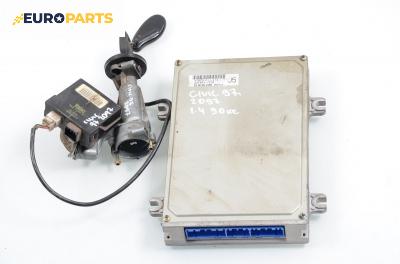 Компютър с контактен ключ и имобилайзер за Honda Civic VI Hatchback (10.1995 - 02.2001) 1.4 i S (EJ9), 90 к.с., № 37820-P1J-E13