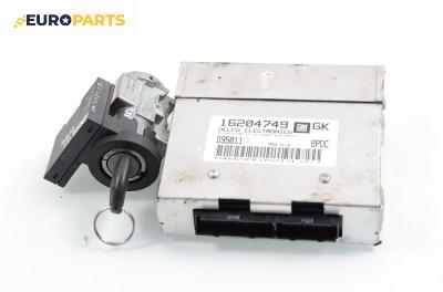Компютър с контактен ключ за Opel Corsa B Hatchback (03.1993 - 12.2002) 1.4 i, 60 к.с., № GM 16204749