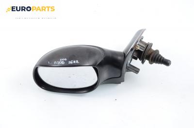 Огледало за Peugeot 206 Hatchback (08.1998 - 12.2012), 2+1 вр., хечбек, позиция: лява