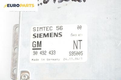 Компютър с контактен ключ и имобилайзер за Opel Omega B Sedan (03.1994 - 07.2003) 2.0 16V, 136 к.с., № 90 492 433