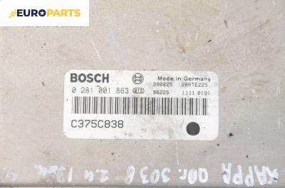 Компютър двигател за Lancia Kappa Sedan (08.1994 - 10.2001) 2.4 JTD (838AL1AA), 136 к.с., № Bosch 0 281 001 863