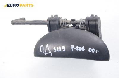 Външна дръжка за Peugeot 206 Hatchback (08.1998 - 12.2012), 2+1 вр., хечбек, позиция: дясна