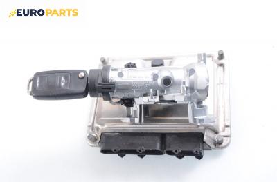 Компютър с контактен ключ за Volkswagen Golf V Hatchback (10.2003 - 02.2009) 1.4 16V, 75 к.с., № Bosch 0 261 208 589