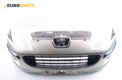 Предна броня за Peugeot 407 Sedan (02.2004 - 12.2011), седан, позиция: предна