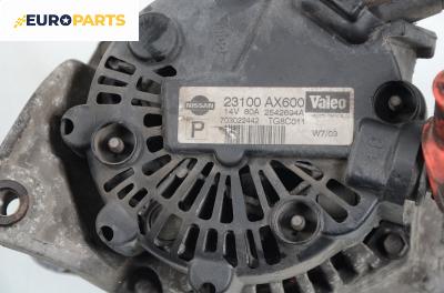 Алтернатор / генератор за Nissan Micra III Hatchback (01.2003 - 06.2010) 1.2 16V, 80 к.с., № Valeo 2542694A