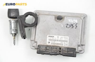 Компютър с контактен ключ и имобилайзер за Opel Astra G Estate (02.1998 - 12.2009) 2.0 DI, 82 к.с., № Bosch 0 281 001 971