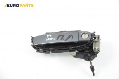 Външна дръжка за Audi A3 Hatchback II (05.2003 - 08.2012), 2+1 вр., позиция: лява