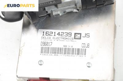 Компютър с контактен ключ и имобилайзер за Opel Tigra Coupe (07.1994 - 12.2000) 1.4 16V, 90 к.с., № GM 16214239