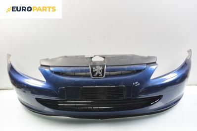 Предна броня за Peugeot 307 Break (03.2002 - 12.2009), комби, позиция: предна