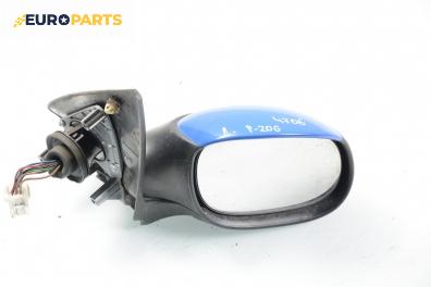 Огледало за Peugeot 206 Hatchback (08.1998 - 12.2012), 2+1 вр., хечбек, позиция: дясна