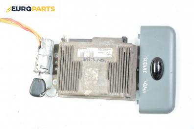 Компютър с контактен ключ и четец за Renault Megane Scenic (10.1996 - 12.2001) 2.0 i (JA0G), 114 к.с., № Siemens S113717113C