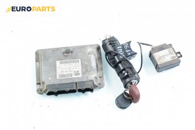 Компютър с контактен ключ и имобилайзер за Fiat Brava Hatchback (10.1995 - 06.2003) 1.6 16V (182.BB), 103 к.с., № Magneti Marelli IAW 49F.B9