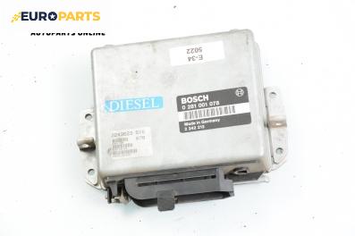 Компютър двигател за BMW 5 Series E34 Sedan (12.1987 - 11.1995) 524 td, 115 к.с., № Bosch 0 281 001 078