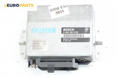 Компютър двигател за BMW 5 Series E34 Sedan (12.1987 - 11.1995) 524 td, 115 к.с., № Bosch 0 281 001 078