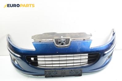 Предна броня за Peugeot 407 Sedan (02.2004 - 12.2011), седан, позиция: предна