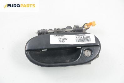 Външна дръжка за Hyundai Accent I Sedan (10.1994 - 01.2000), седан, позиция: предна, лява