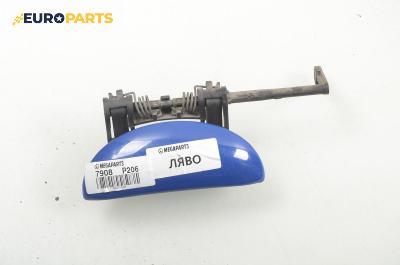 Външна дръжка за Peugeot 206 Hatchback (08.1998 - 12.2012), 2+1 вр., хечбек, позиция: лява