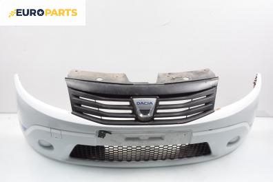 Предна броня за Dacia Sandero Hatchback (06.2008 - 12.2012), хечбек, позиция: предна