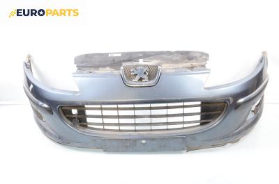 Предна броня за Peugeot 407 Sedan (02.2004 - 12.2011), седан, позиция: предна