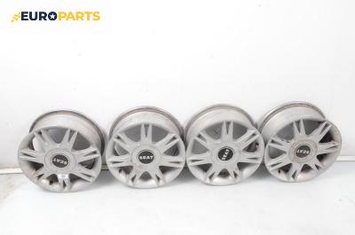 Алуминиеви джанти за Seat Ibiza III Hatchback (02.2002 - 11.2009) 15 цола, ширина 6 (Цената е за комплекта)