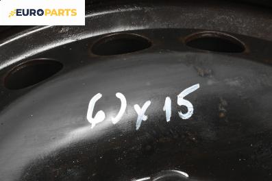 Стоманени джанти за Volkswagen Touran Minivan I (02.2003 - 05.2010) 15 цола, ширина 6 (Цената е за комплекта)