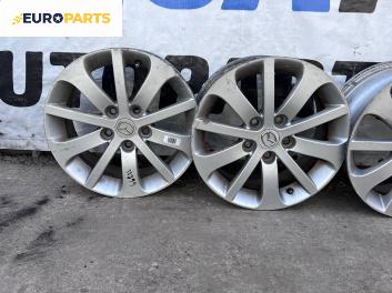 Алуминиеви джанти за Mazda 5 Minivan I (02.2005 - 12.2010) 16 цола, ширина 6.5, ET 52.5 (Цената е за комплекта)