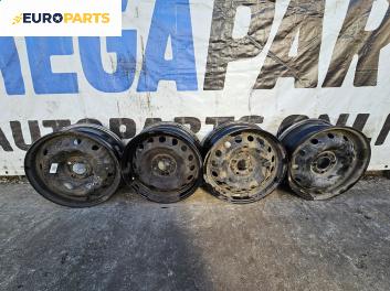 Стоманени джанти за Dacia Logan MCV I (02.2007 - 02.2013) 15 цола, ширина 6 (Цената е за комплекта)