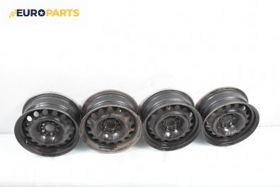 Стоманени джанти за Peugeot 807 Minivan (06.2002 - ...) 15 цола, ширина 6 J (Цената е за комплекта)