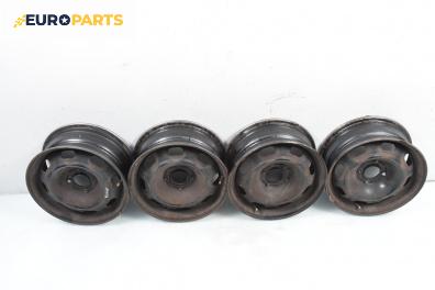 Стоманени джанти за Peugeot 307 Hatchback (08.2000 - 12.2012) 15 цола, ширина 6 J (Цената е за комплекта)