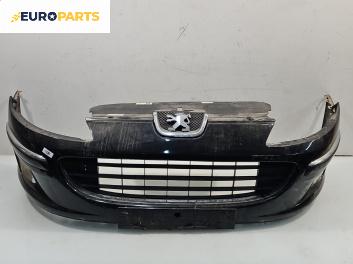 Предна броня за Peugeot 407 Sedan (02.2004 - 12.2011), седан, позиция: предна