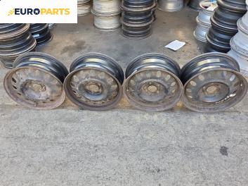 Стоманени джанти за Peugeot 407 Sedan (02.2004 - 12.2011) 16 цола, ширина 6.5 (Цената е за комплекта)