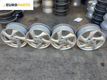 Алуминиеви джанти за Peugeot 206 Hatchback (08.1998 - 12.2012) 15 цола, ширина 6 (Цената е за комплекта)