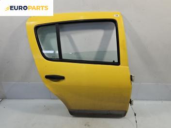 Врата за Dacia Sandero Hatchback I (06.2008 - 12.2012), 4+1 вр., хечбек, позиция: задна, дясна