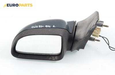 Огледало за Renault Clio I Hatchback (05.1990 - 09.1998), 2+1 вр., хечбек, позиция: лява