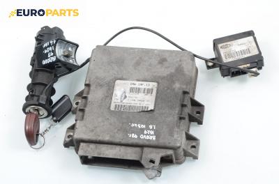 Компютър с контактен ключ и имобилайзер за Fiat Bravo I Coupe (1995-10-01 - 2001-10-01) 1.6 16V (182.AB), 103 к.с., № Magneti Marelli IAW.1AF.13