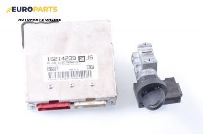 Компютър с контактен ключ и имобилайзер за Opel Tigra Coupe (07.1994 - 12.2000) 1.4 16V, 90 к.с., № 16214239